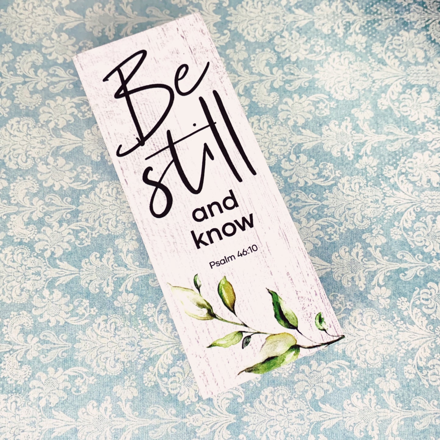 Be Still and Know (Psalm 46:10) - Inspirational Wood Message Block | oak7west.com