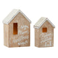 Decorative Wooden Christmas Houses - Set of 2 | oak7west.com