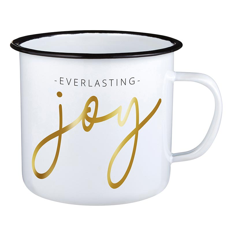 Enamel Campfire Style Christmas Mug - Everlasting Joy | oak7west.com