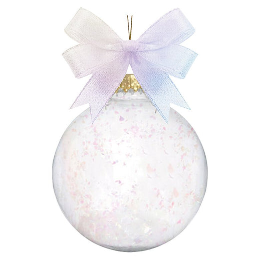 Glass Christmas Ornament - Iridescent Snow | oak7west.com