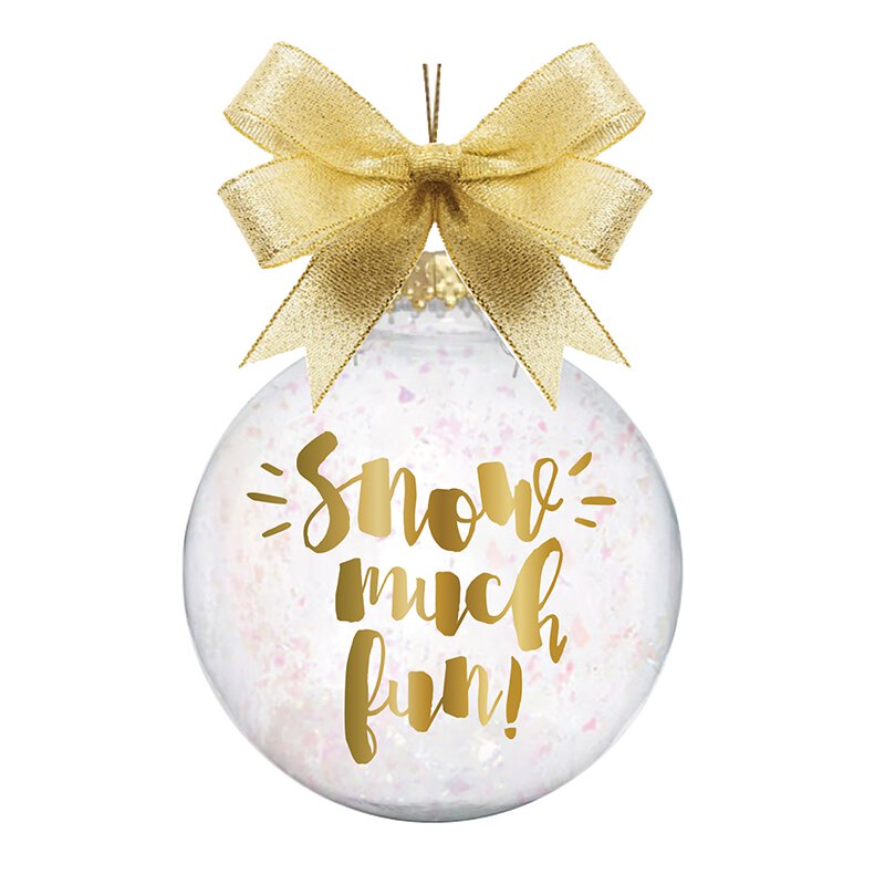 Glass Christmas Ornament - Snow much fun! | oak7west.com