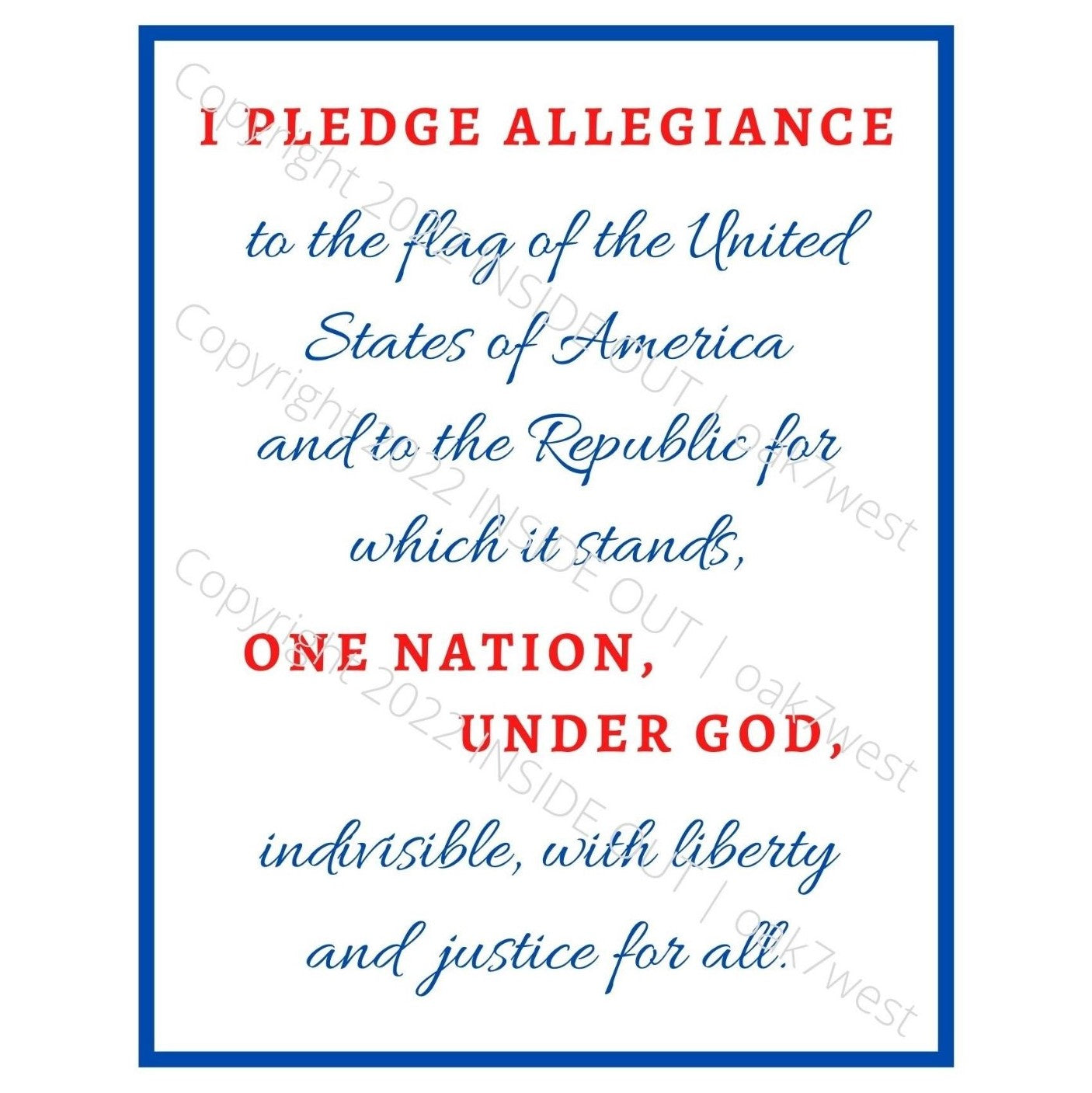 patriotic-word-art-pledge-of-allegiance-printable-download-oak7west-com for Free Printable Christian Flag Pledge Patriotic Word Art Pledge of Allegiance printable download | oak7west.com for Free Printable Christian Flag Pledge
