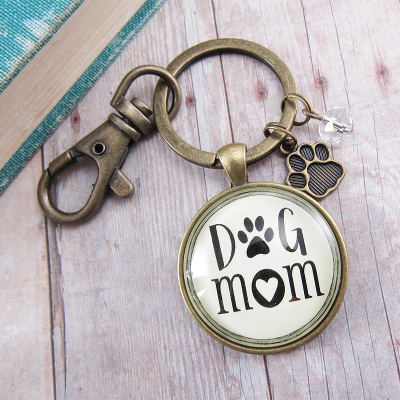 Puppie Love Dog Mom Pup Key Ring