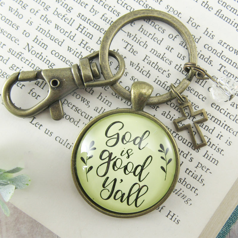 Keychain - God is good y'all | oak7west.com