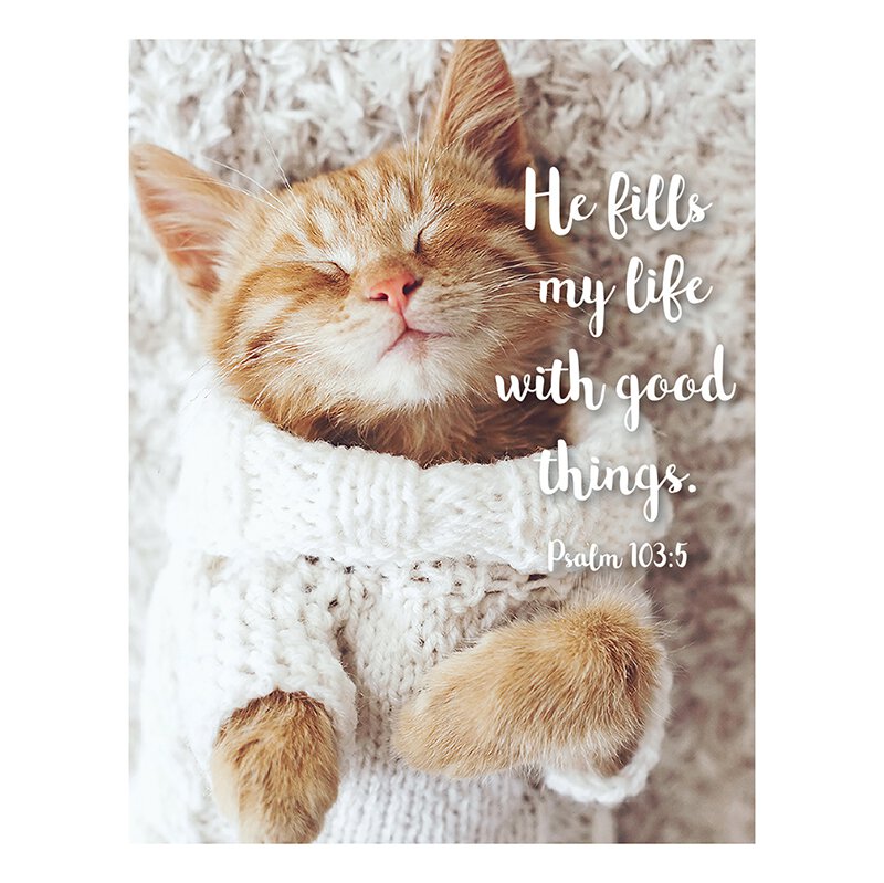 He fills my life - Inspirational Magnet & Bookmark Set | oak7west.com