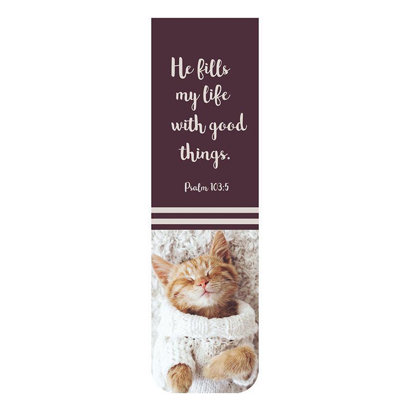 He fills my life - Inspirational Magnet & Bookmark Set | oak7west.com