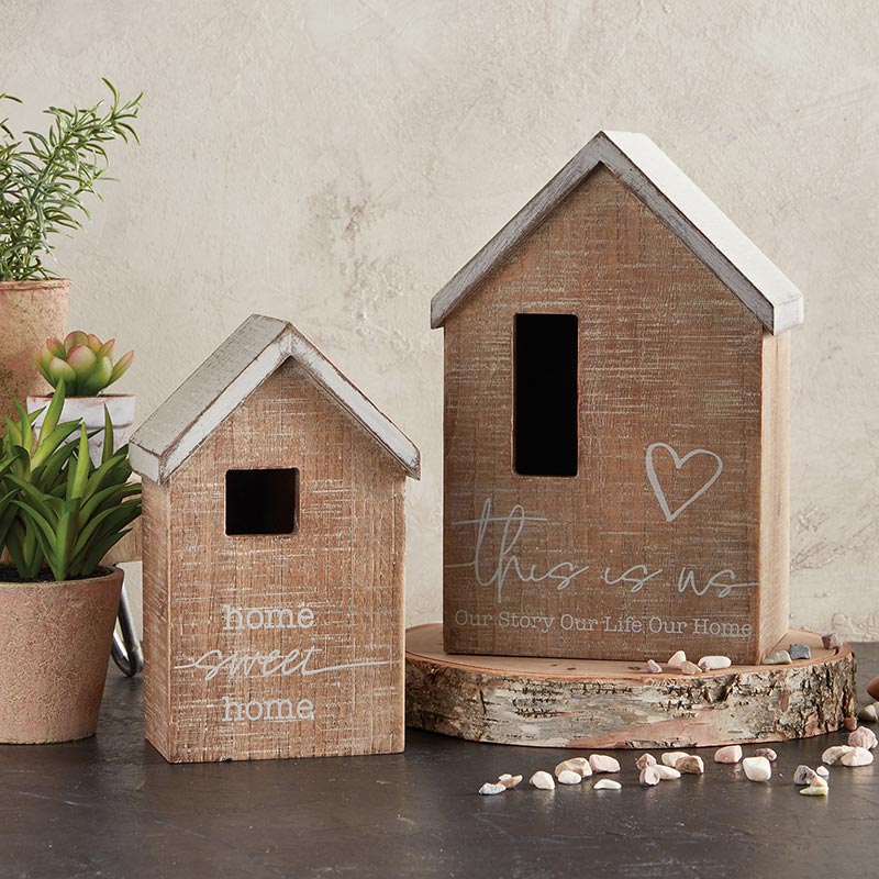 Light-up Decorative Wooden Houses - Set of 2 | this is us, Our Story Our Life Our Home | home sweet home | oak7west