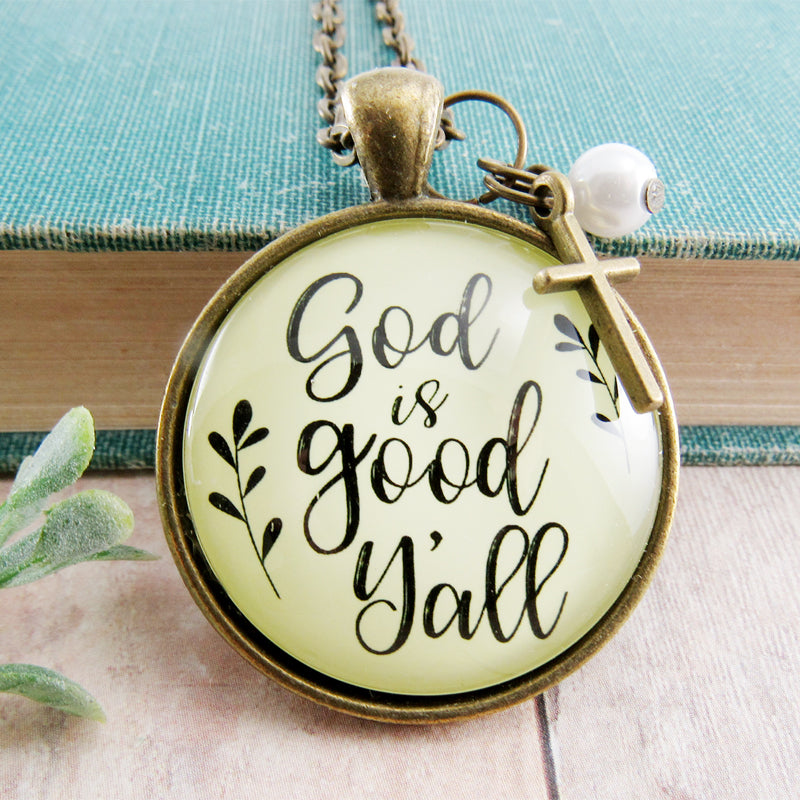 Necklace - God is good y'all | oak7west.com