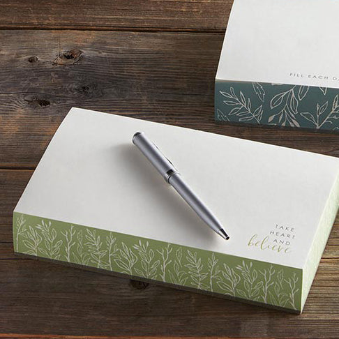 Paper Block Notepad - Take Heart and Believe | oak7west.com