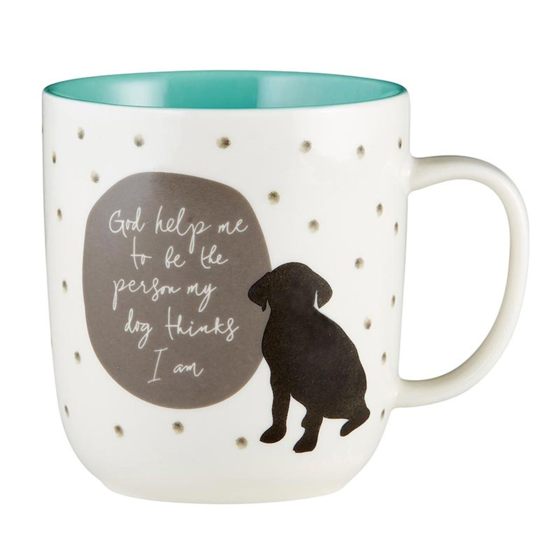 Pet Lover Coffee Mug - God help me to be the person my dog thinks I am - Front | oak7west.com