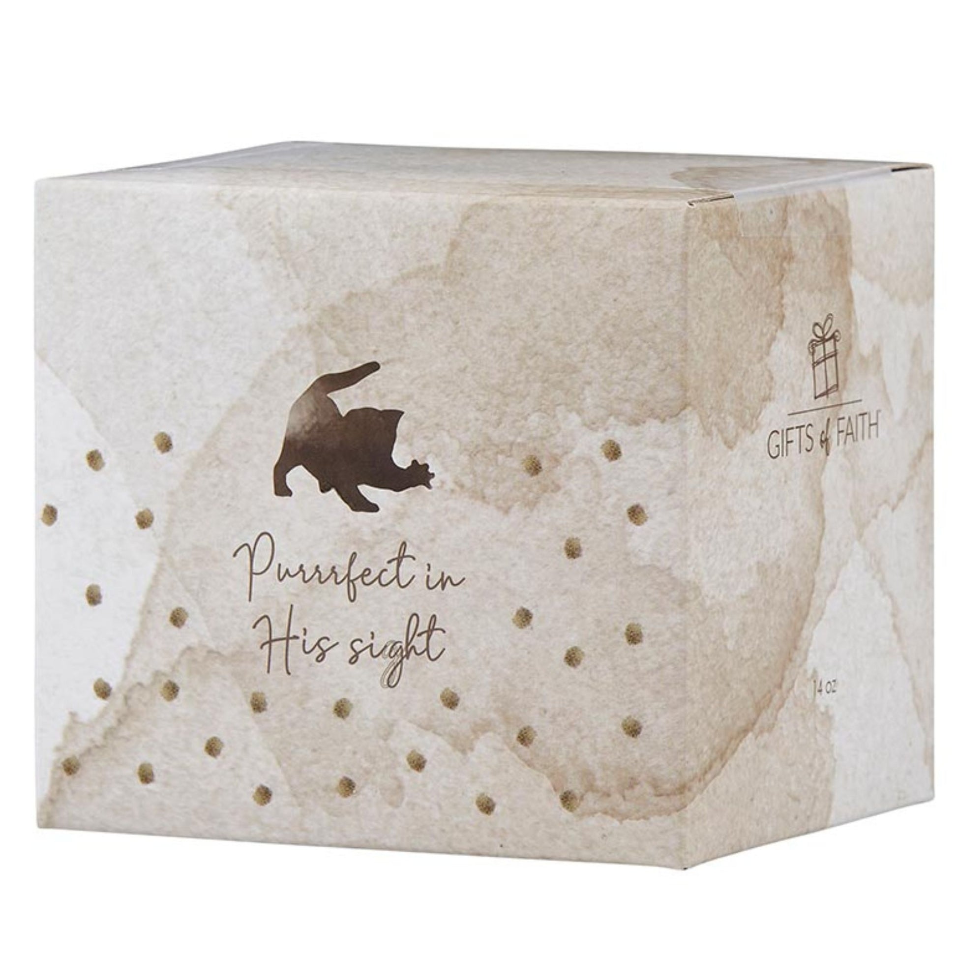 Pet Lover Coffee Mug - Purrfect in His sight - Ephesians - Playful Cat Lover Mug - Gift Box | oak7west.com