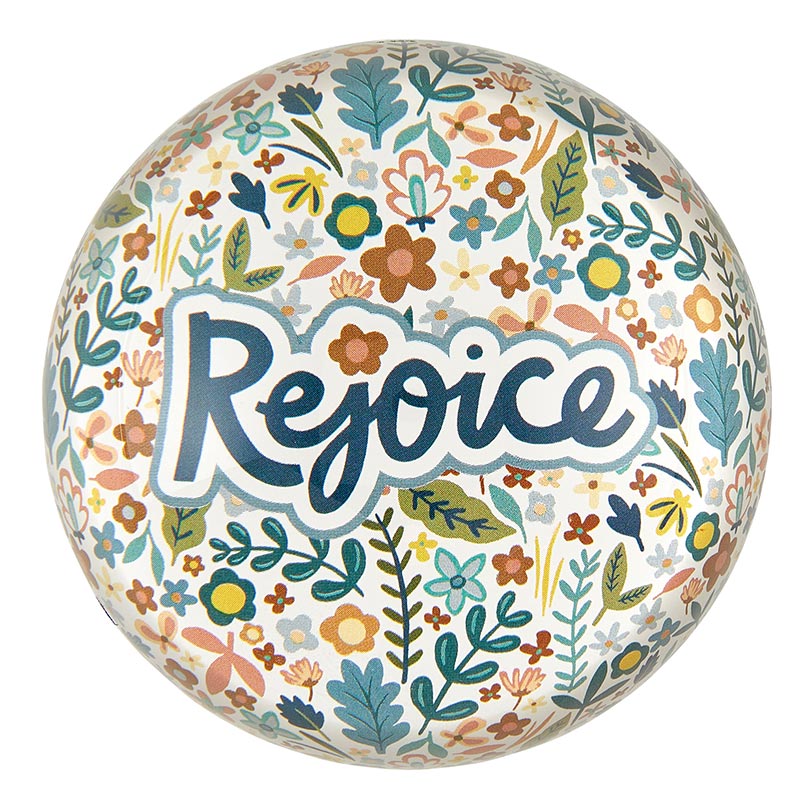 Rejoice Glass Dome Paperweight | oak7west.com