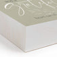 Corner edge shown - Positive thoughts and a grateful heart can change your life - Inspirational Word Wood Block | distressed sage and white | oak7west.com