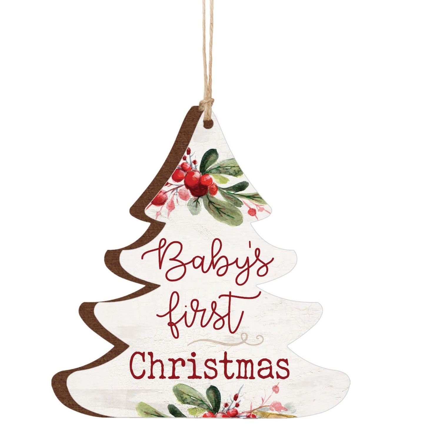 Baby's first Christmas Tree Shaped Christmas Ornament | oak7west.com