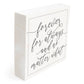 Side View Couples Wood Word Block - forever for always and no matter what | Wedding gift | Anniversary gift | oak7west.com