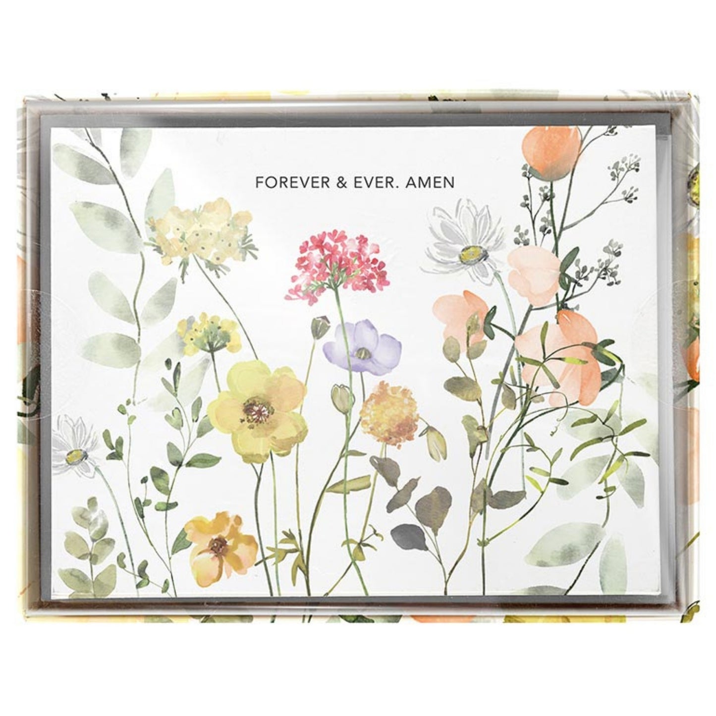 Inspirational Boxed Card Set - FOREVER & EVER, AMEN - ISAIAH 40:8 (12 cards & envelopes) | oak7west.com