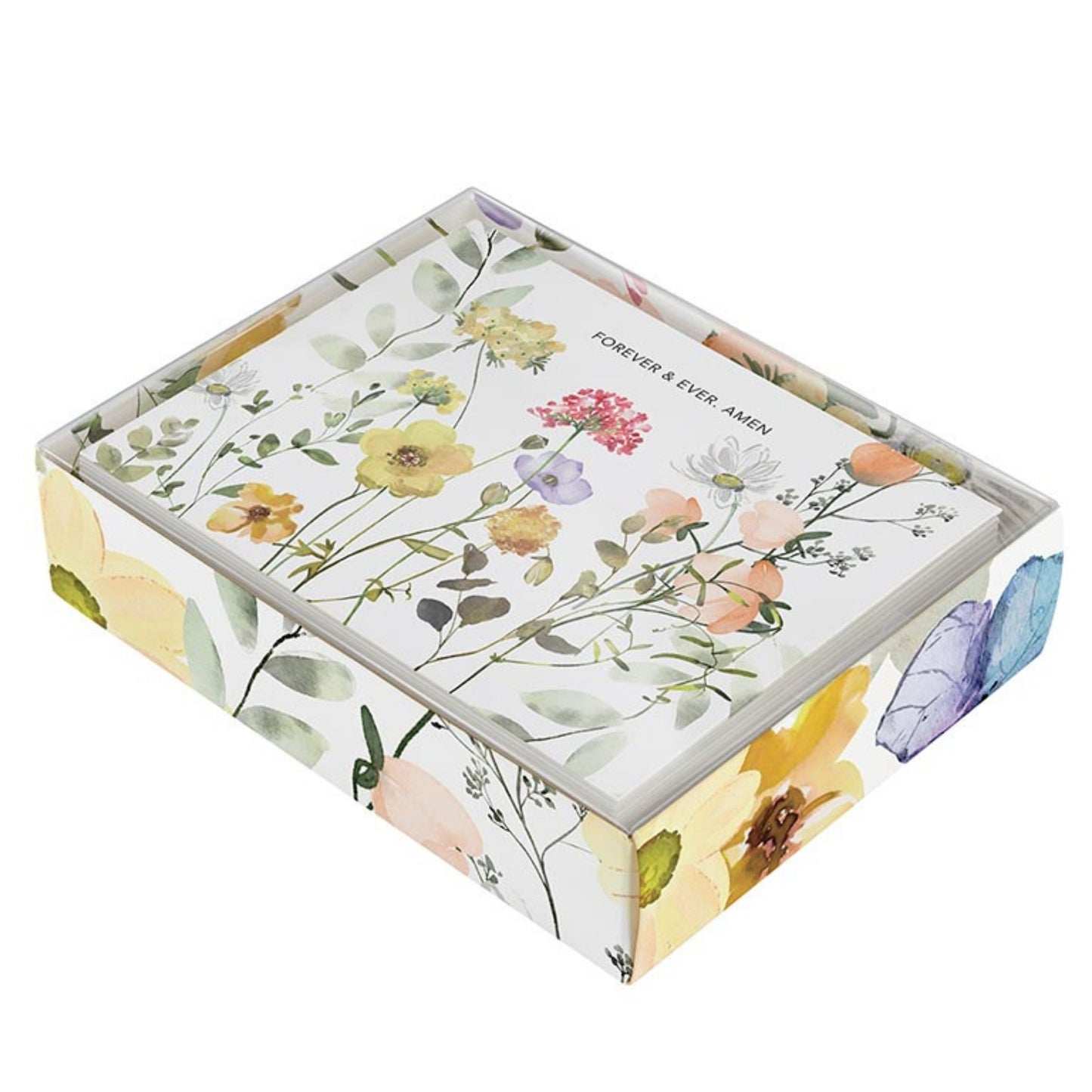 Inspirational Boxed Card Set - FOREVER & EVER, AMEN - ISAIAH 40:8 (12 cards & envelopes) | oak7west.com