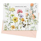 Wildflower card and peach envelope shown from Inspirational Boxed Card Set - FOREVER & EVER, AMEN - ISAIAH 40:8 (12 cards & envelopes) | oak7west.com