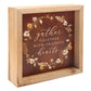 Fall Decor - Thanksgiving Decoration | Gather Together with Grateful Hearts - Framed Linen Art | oak7west.com
