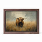 God is the strength of my heart and my portion forever - Psalm 73:26 - Highland Cow Small Framed Art | oak7west.com