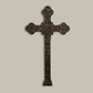 Large 40"H Iron Wall Cross - Inspirational Wall Decor - Iron Home Accent on beige wall | oak7west.com