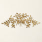 Olive Leaf Iron Wall Grille - Large Italian Gold Iron & Tole Wall Decor (48"W) on beige wall | oak7west.com