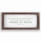 PRINCE OF PEACE - Christian Wall Art Christmas Decor | oak7west.com