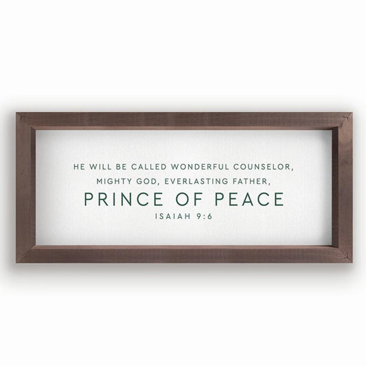 PRINCE OF PEACE - Christian Wall Art Christmas Decor | oak7west.com