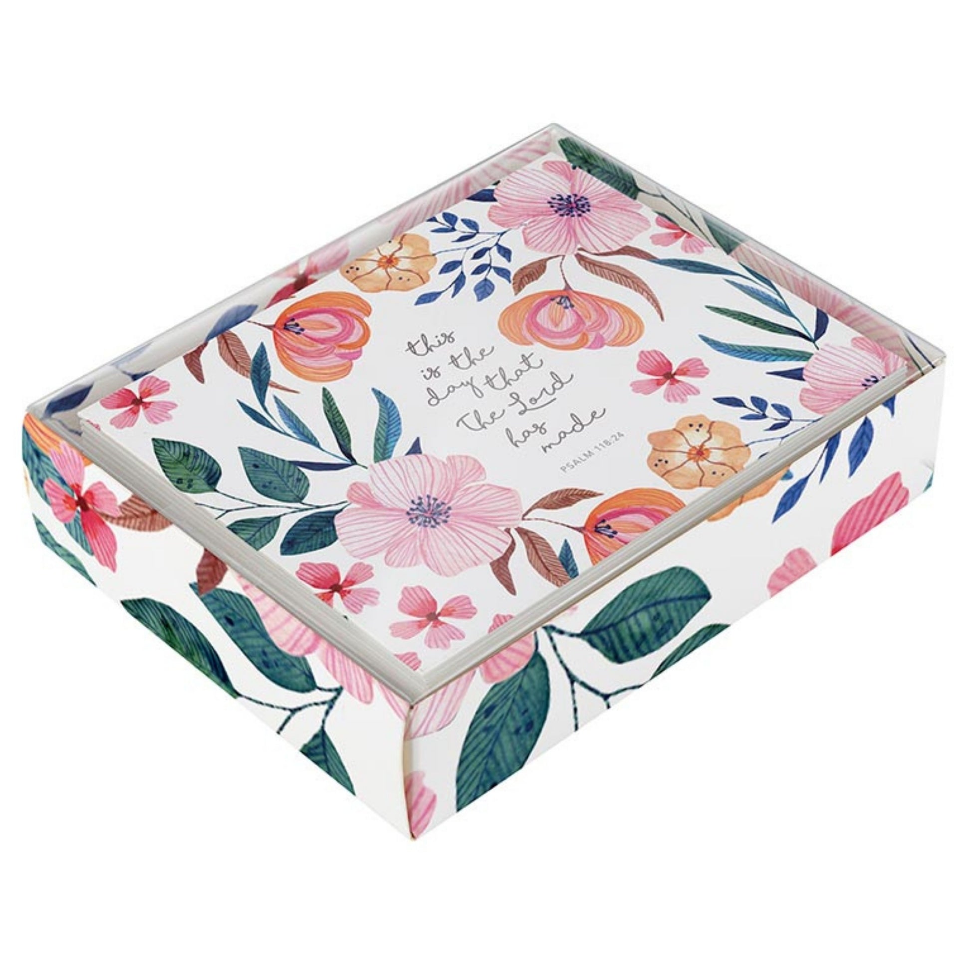 Inspirational Boxed Card Set - This is the day that the Lord has made - Psalms 118:24 (12 cards & envelopes) | oak7west.com