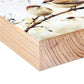 Corner Detail of Wedding or Anniversary Wood Art Block - WE DECIDED ON forever, Two Love Birds - Wedding Decoration, Gift | oak7west.com