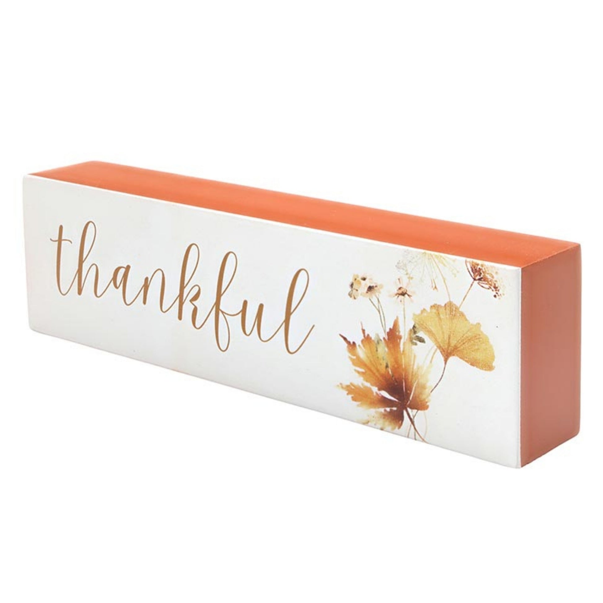 thankful - Seasonal Wood Block Home Accent - Fall Decor, Thanksgiving Decoration | oak7west.com