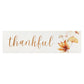 Decorative wood block with 'thankful' text and autumn leaves on a white background | oak7west.com