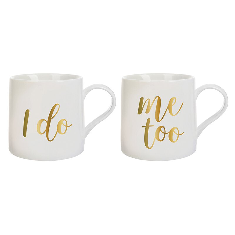 Wedding Mug Gift Set - I do, me too | oak7west.com