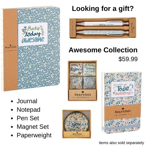 Awesome Collection - Inspirational Gift Bundle (Journal, Notepad, Pen Set, Magnet Set, Paperweight) | oak7west.com