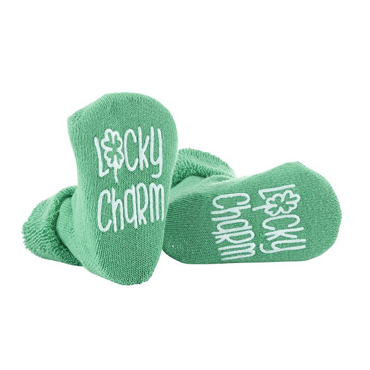 Lucky Charm Green Baby Socks (3-12 months) | oak7west.com