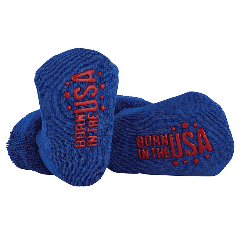 Born in the USA Blue Baby Socks (3-12 months) | oak7west.com