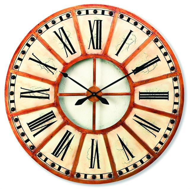 Iron and Tole Watch Tower Large Wall Clocks - Choice of Two Sizes (30.5" and 45") | oak7west.com