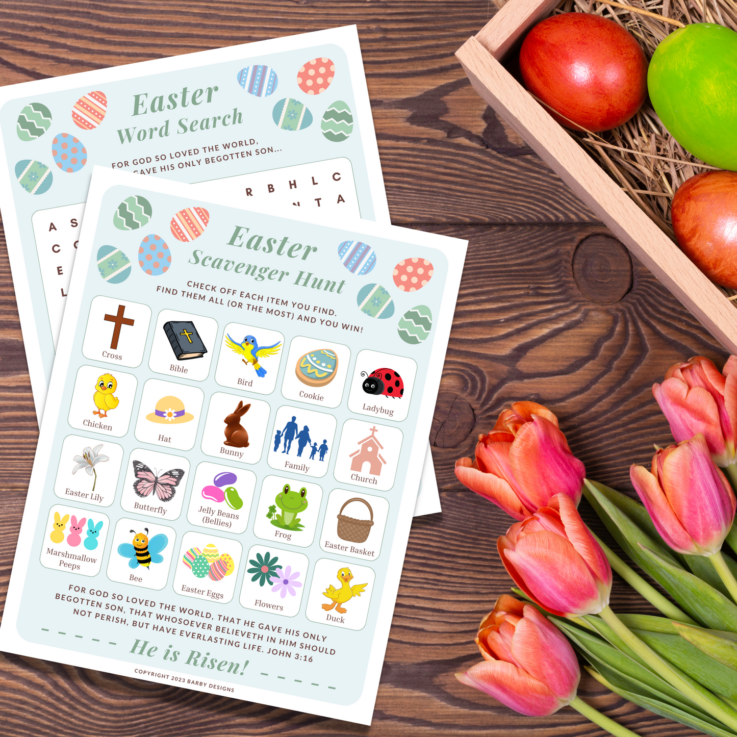 Easter Fun Activity Downloads - Easter Scavenger Hunt & Easter Word Search | oak7west.com