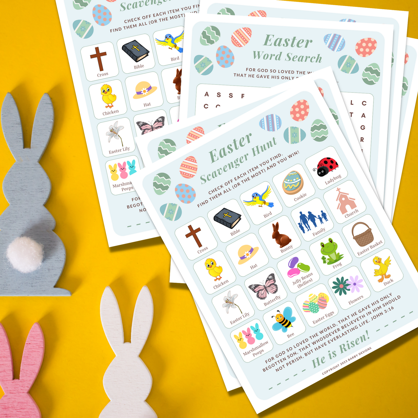 Easter Fun Activity Downloads - Easter Scavenger Hunt & Easter Word Search | oak7west.com