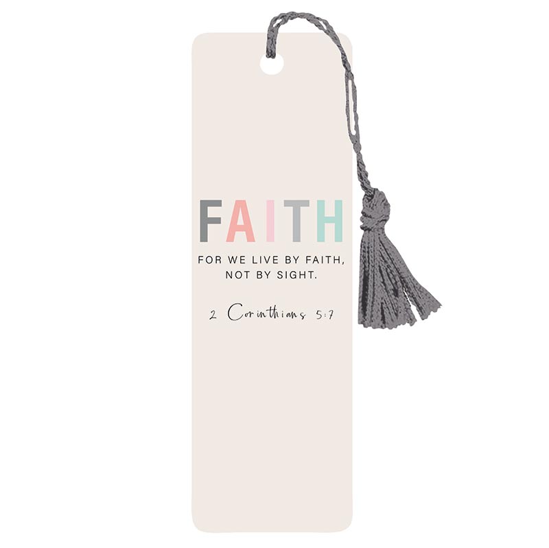 FAITH - Inspirational Magnet & Bookmark Set | Bookmark Shown | For We Live By Faith, Not By Sight - 2 Corinthians 5:7 | oak7west.com