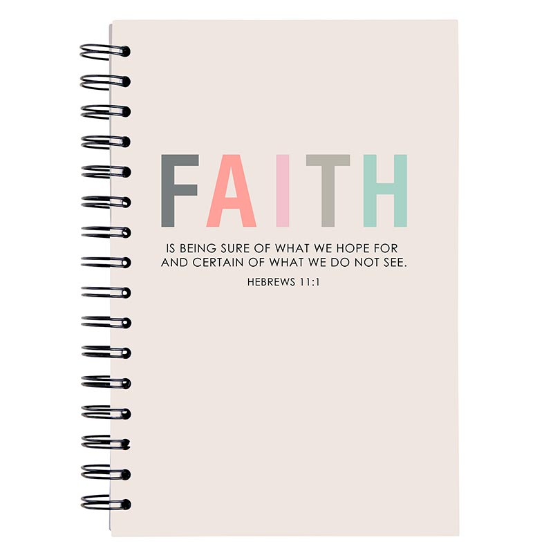 FAITH Inspirational Bundle | Includes... Faith Grid Dot Journal, Faith Glass Water Bottle with Bamboo Lid & Silicone Sleeve, Faith Bookmark, Faith Magnet, Pen Set of 2 - BLESSED IN ALL THINGS | STAND FIRM IN FAITH, Notepad Set of 2, Snap Bracelets - FAITH | Be Strong and Courageous, Wood Bead Cross Bracelet, Reflections of Faith Necklace - Shine Your Light, Faith Canvas Pouch with Tassel Zipper | Pictured FAITH Grid Dot Journal | oak7west.com