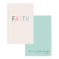 FAITH Inspirational Bundle | Includes... Faith Grid Dot Journal, Faith Glass Water Bottle with Bamboo Lid & Silicone Sleeve, Faith Bookmark, Faith Magnet, Pen Set of 2 - BLESSED IN ALL THINGS | STAND FIRM IN FAITH, Notepad Set of 2, Snap Bracelets - FAITH | Be Strong and Courageous, Wood Bead Cross Bracelet, Reflections of Faith Necklace - Shine Your Light, Faith Canvas Pouch with Tassel Zipper | Pictured FAITH Notepads set of 2 | oak7west.com