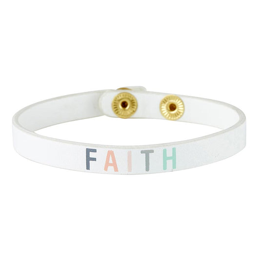 FAITH Bracelet - Adjustable Snap Bracelet | oak7west.com