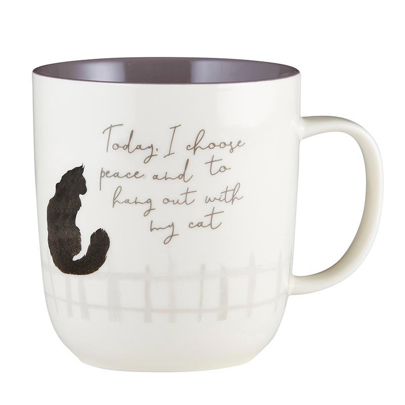 Purrrfect Coffee Cat Mug - Peace and My Cat | oak7west.com