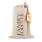 Family Forever Message Wood Block in drawstring bag perfect for gifting | oak7west.com