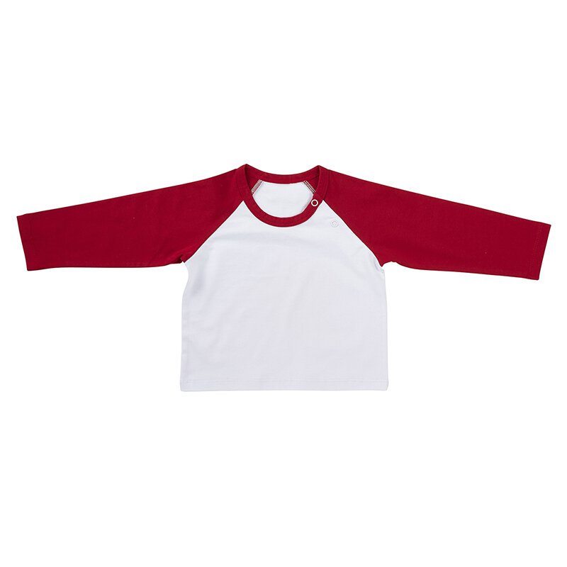 Red and White Baseball T-Shirt (6-12 months) | mix and match | oak7west.com