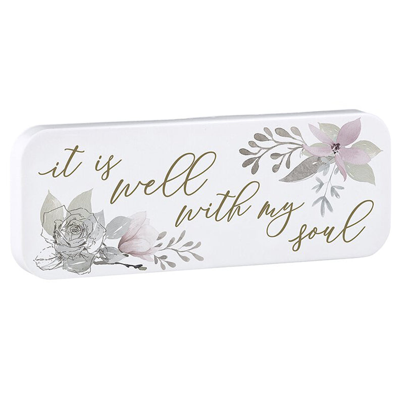 It is Well With My Soul - Metal Desk or Wall Plaque | oak7west.com