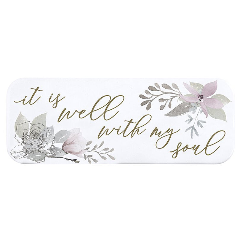 It is Well With My Soul - Metal Desk or Wall Plaque | oak7west.com