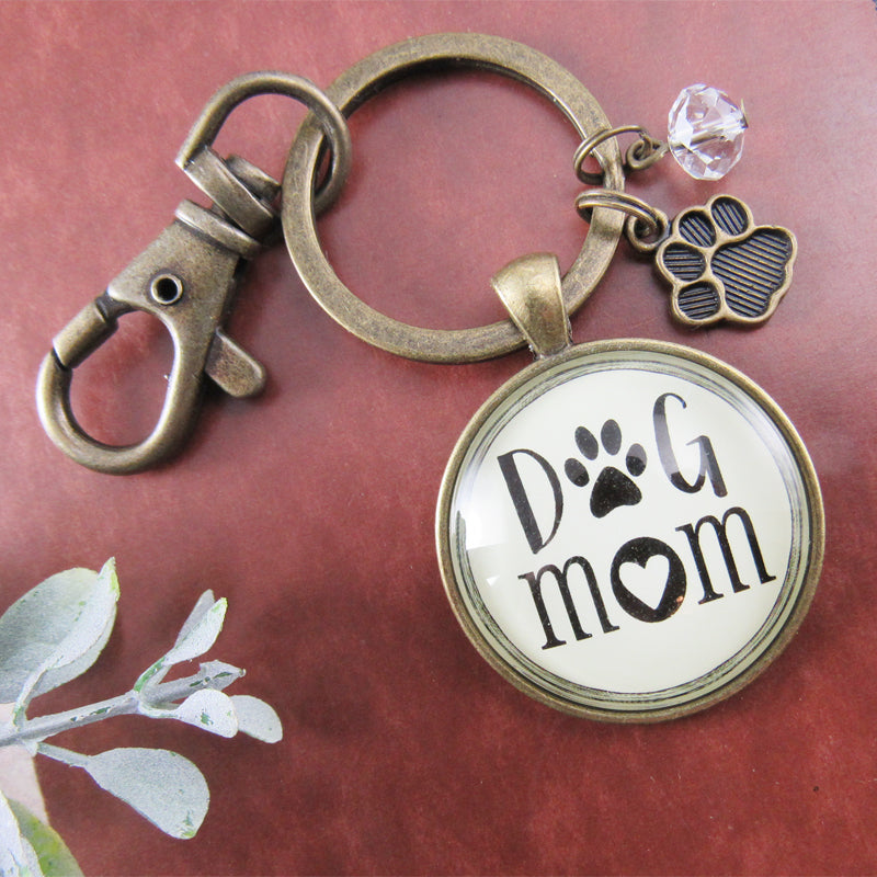 Dog Mom Heart Keychain - Trader Rick's for the artful woman