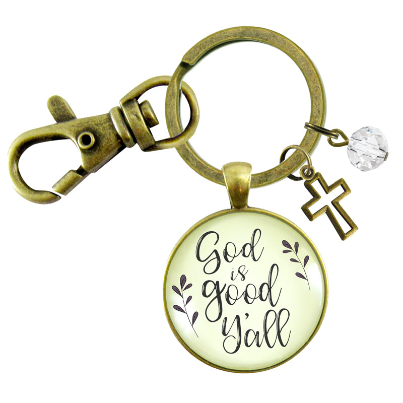 Keychain - God is good y'all | oak7west.com